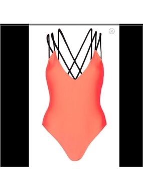 (NWT) Topshop Strappy Cross Back One-Piece Swimsuit